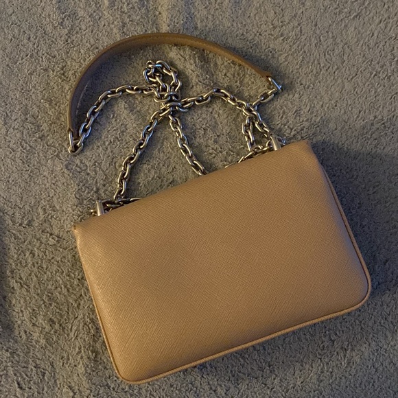 Prada Logo Saffiano Leather Shoulder Bag - Picture 4 of 9